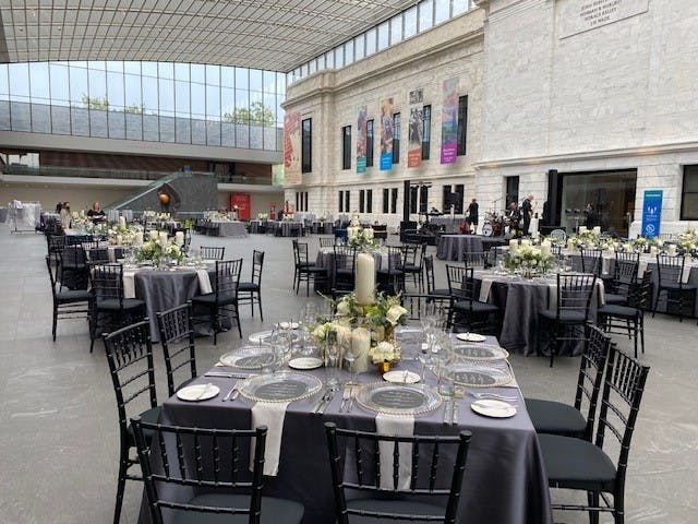 Ames Family Atrium Event Set-up